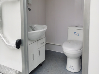 portable toilet trailer interior design